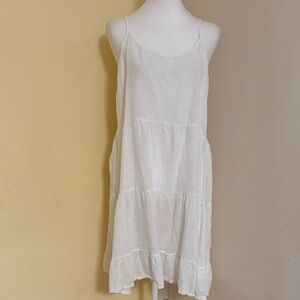 Valentina White Linen Dress 100% Cotton